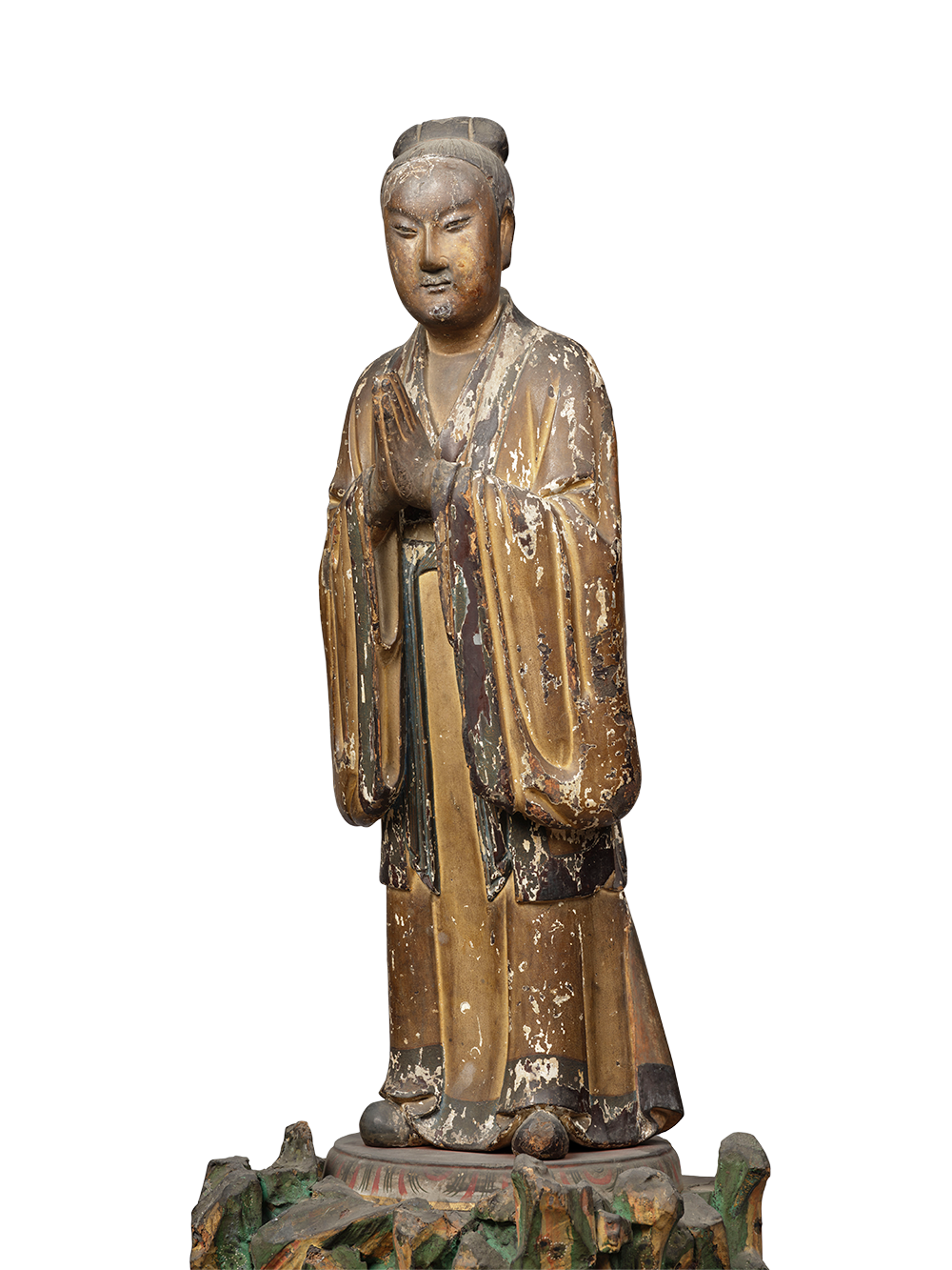 重要文化財 月蓋長者立像 中国 南宋時代・13世紀 撮影：佐々木香輔